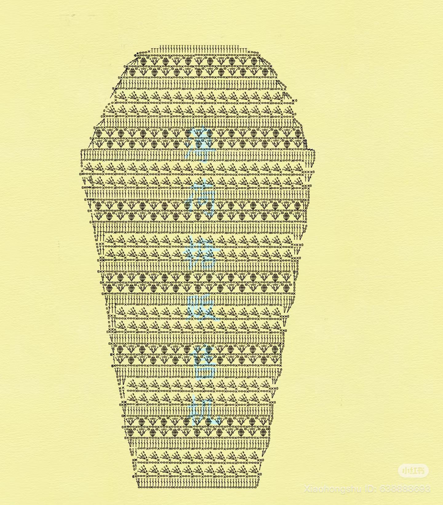 Purple Crochet Cardigan with Detailed Flat Chart Pattern