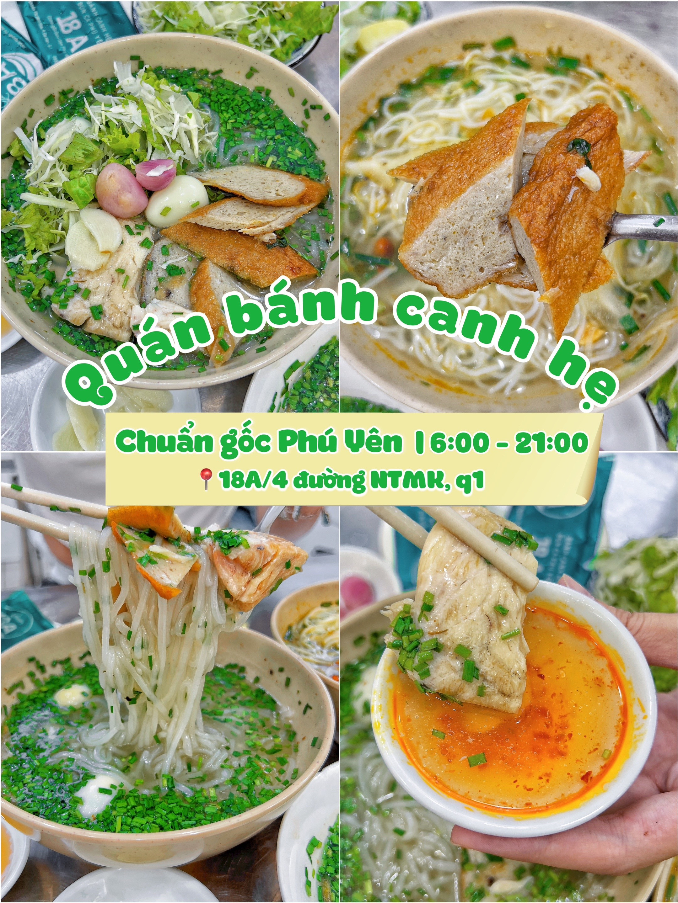 Quán bánh canh hẹ Phú Yên chuẩn gốc, tô đặc biệt với chả cá vàng ươm dai ngọt và miếng cá tươi to
