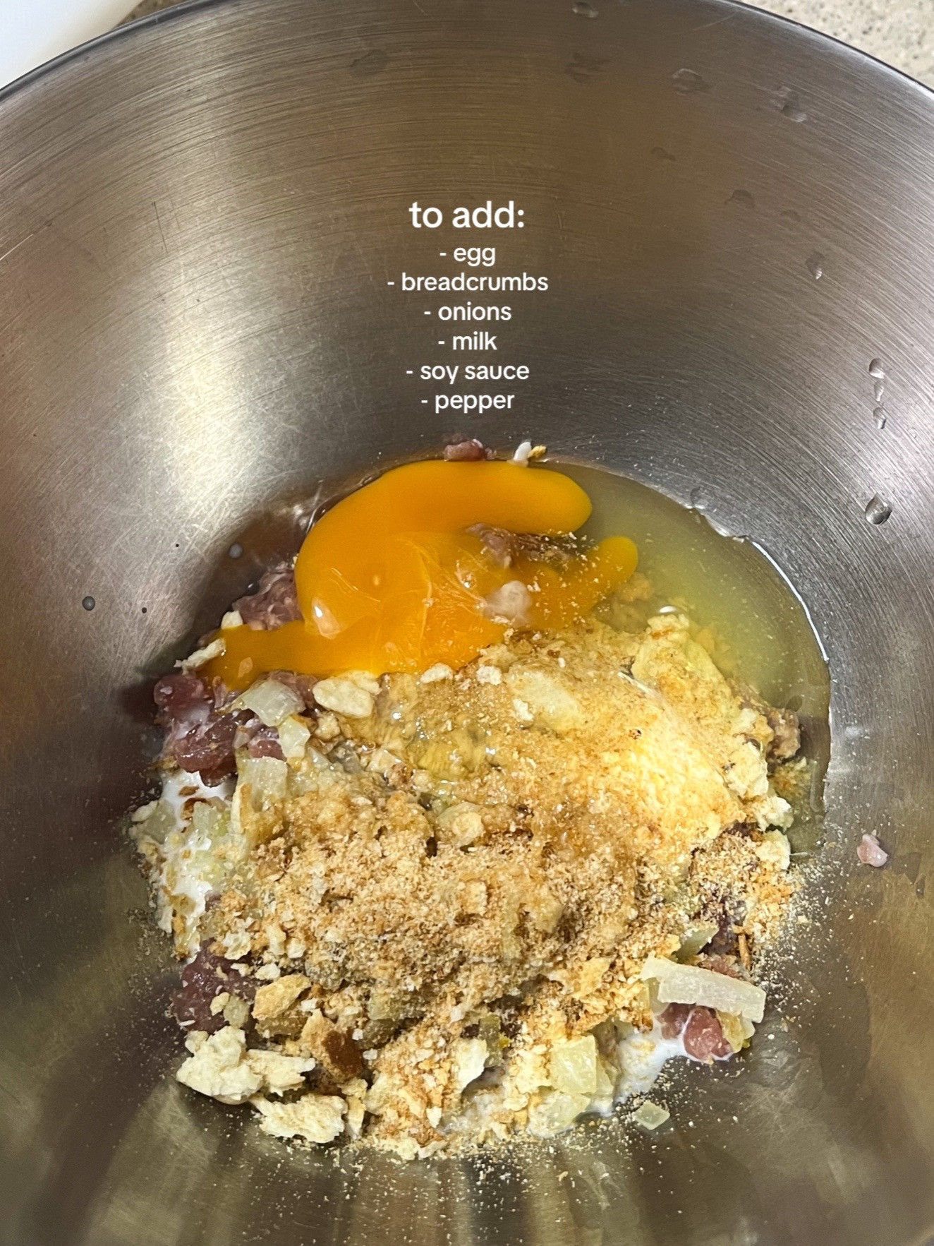 Quick and Easy Homemade Hamburg Steak Recipe with Minced Pork, Onions, and Scrambled Eggs