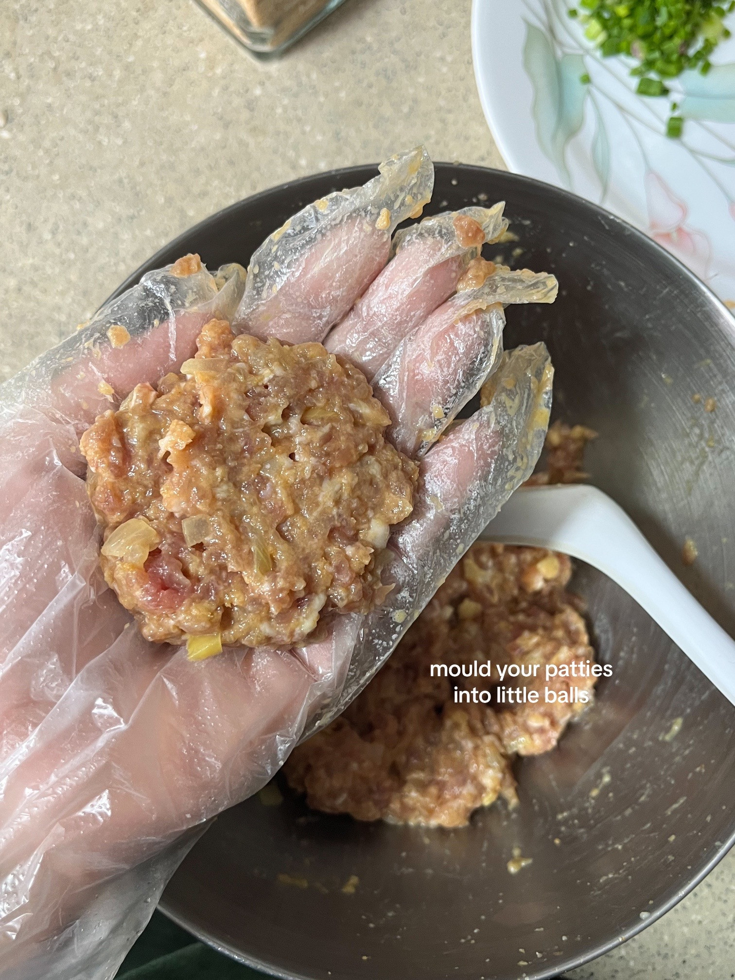 Quick and Easy Homemade Hamburg Steak Recipe with Minced Pork, Onions, and Scrambled Eggs