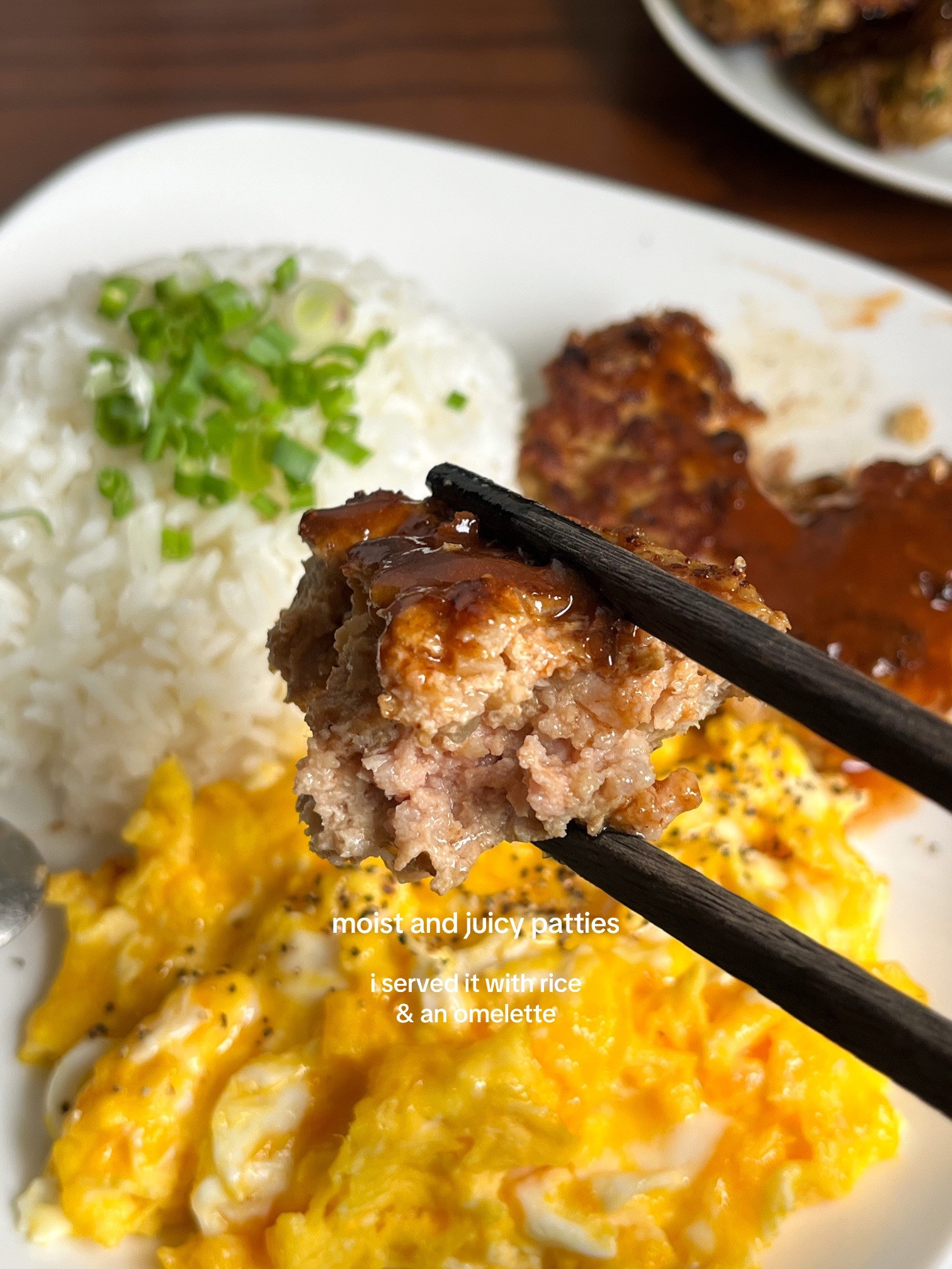 Quick and Easy Homemade Hamburg Steak Recipe with Minced Pork, Onions, and Scrambled Eggs