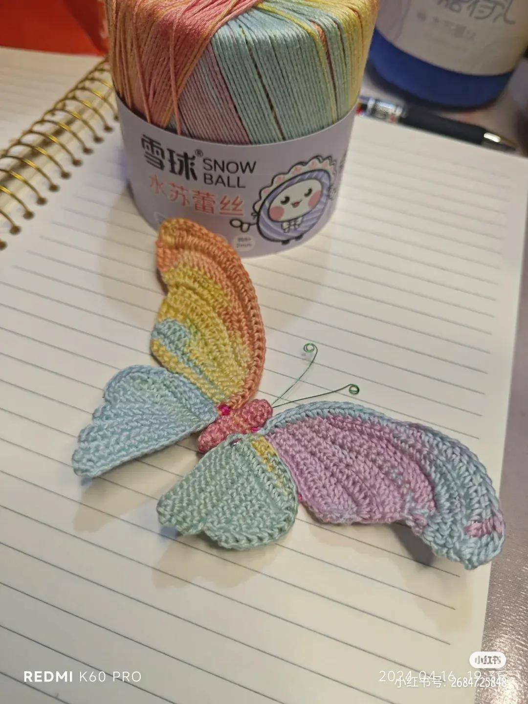 Rainbow Crochet Butterfly Pattern Chart