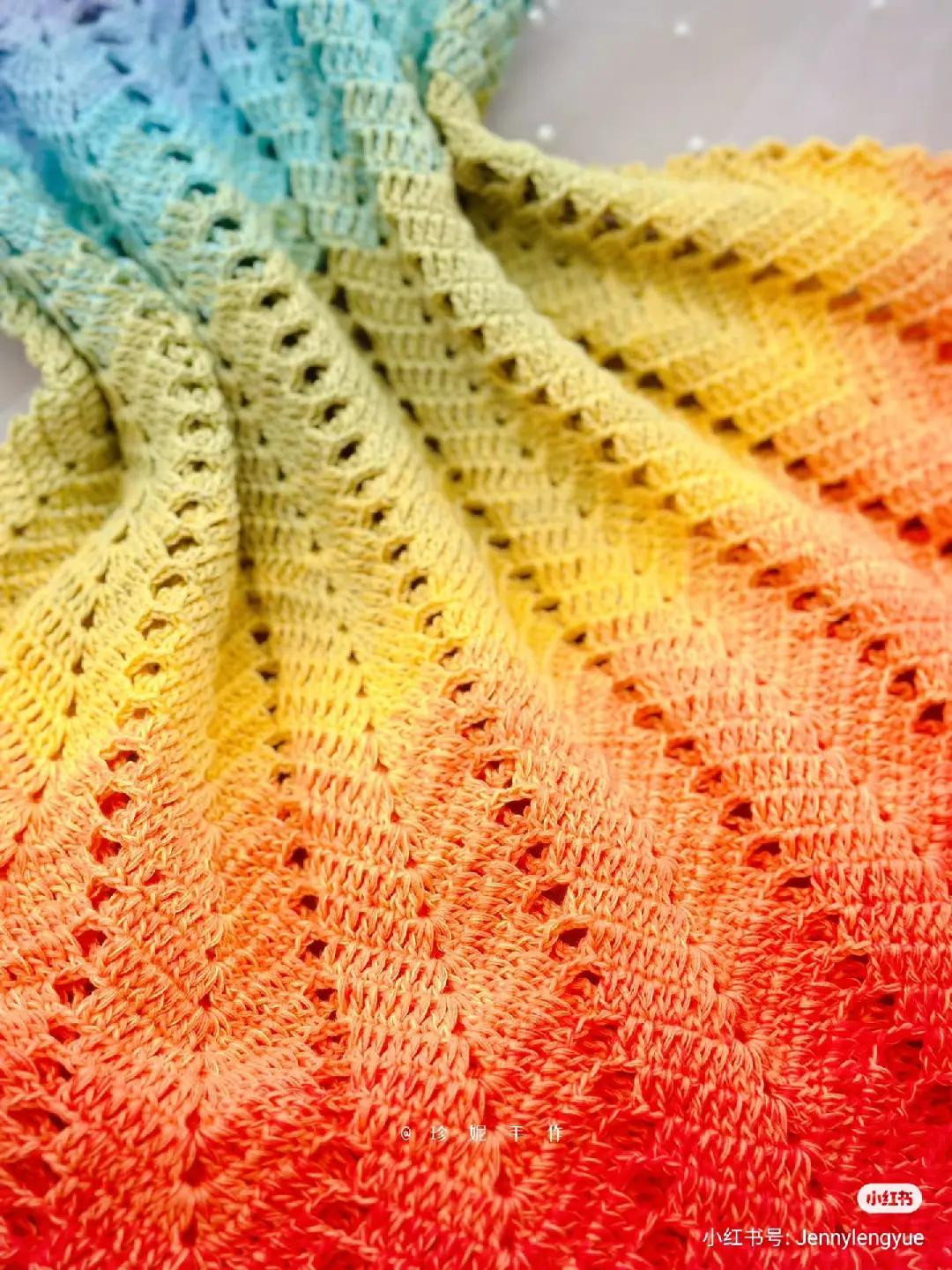 Rainbow Crochet Dress Pattern: Detailed Chart for Colorful Summer Top
