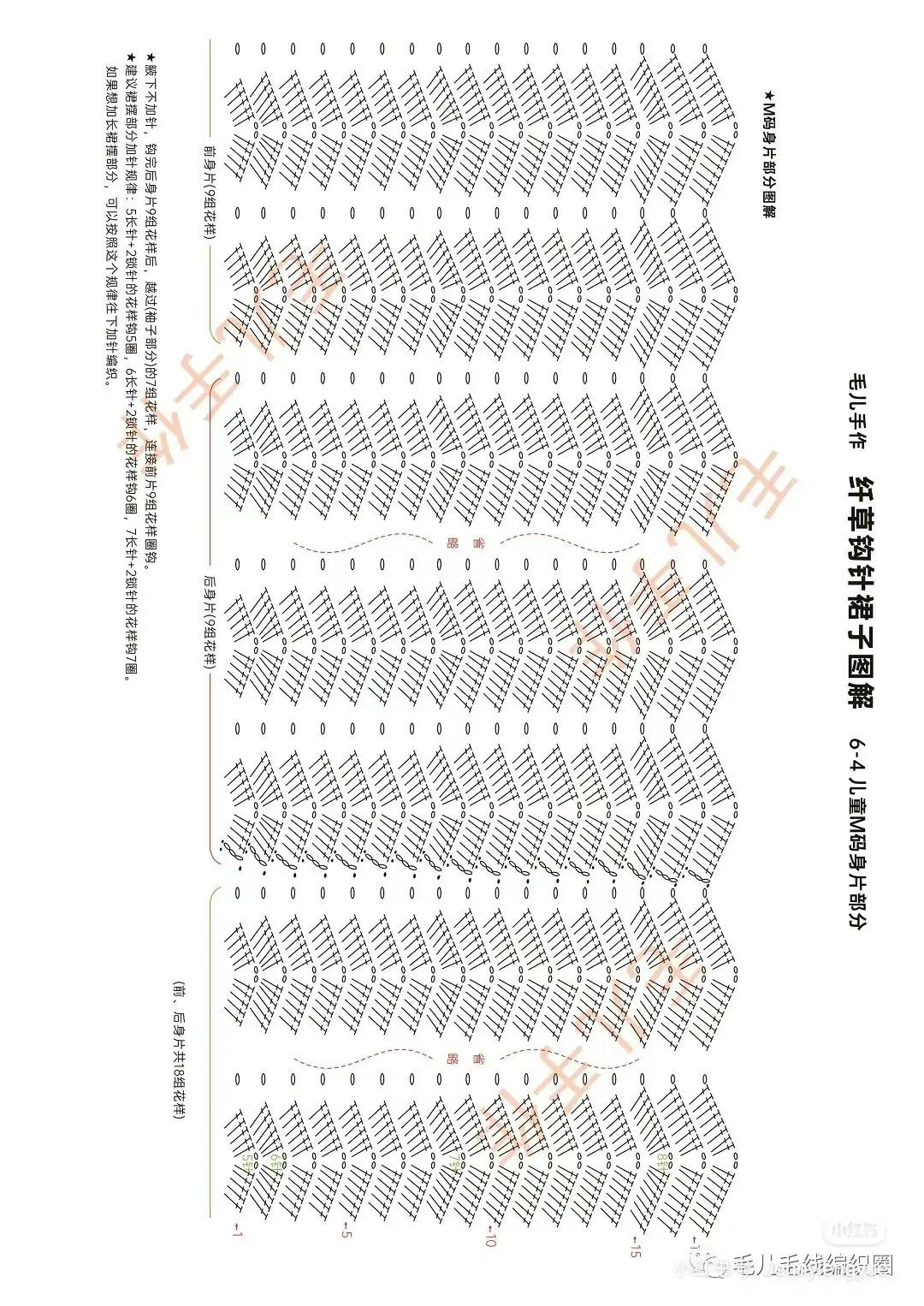 Rainbow Crochet Dress Pattern: Detailed Chart for Colorful Summer Top