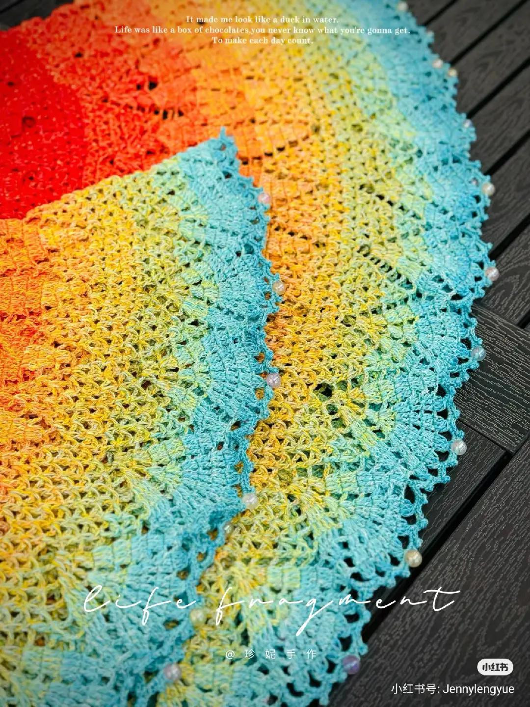 Rainbow Crochet Dress Pattern: Detailed Chart for Colorful Summer Top