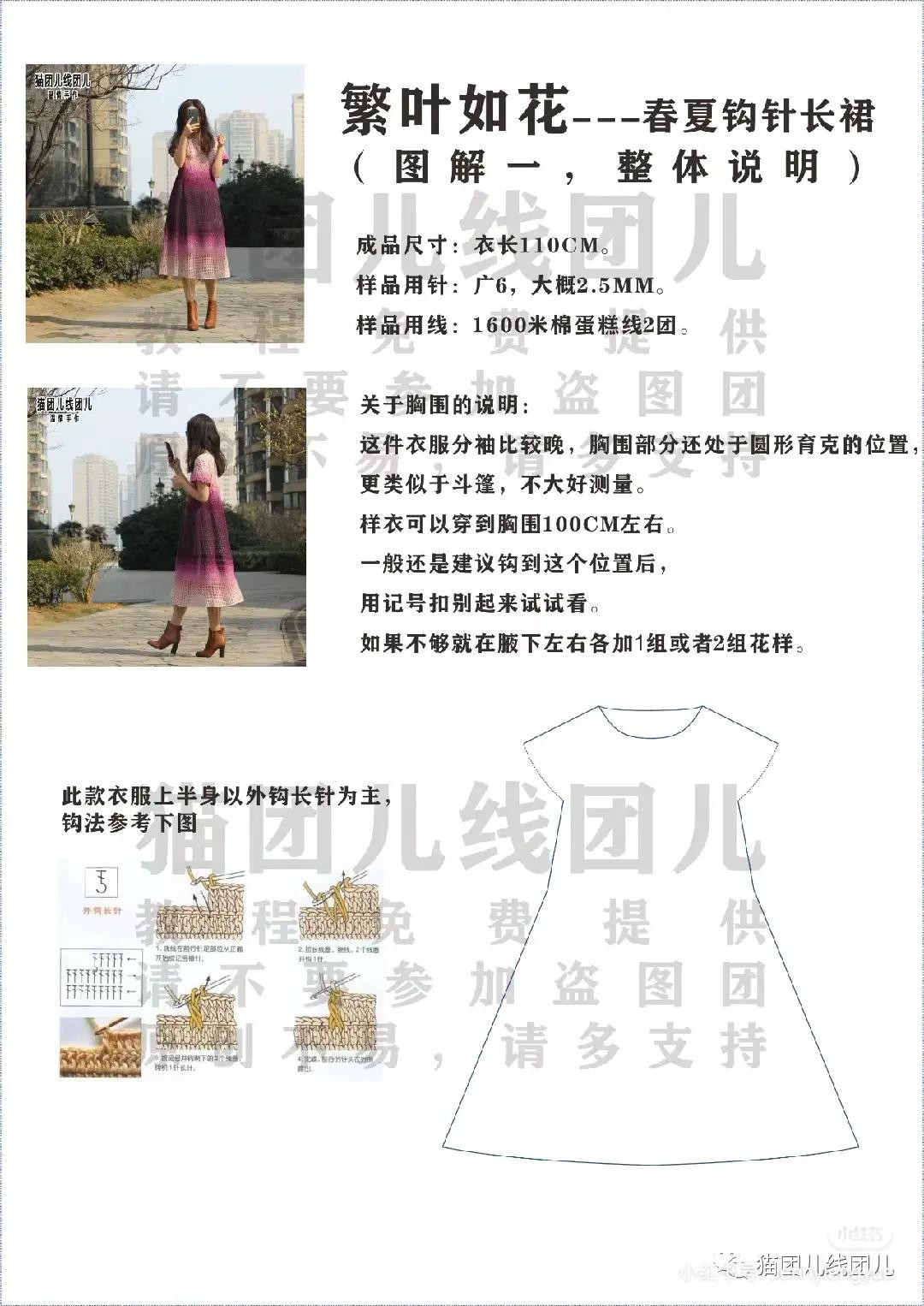 Rainbow Crochet Dress Pattern: Detailed Chart for Colorful Summer Top