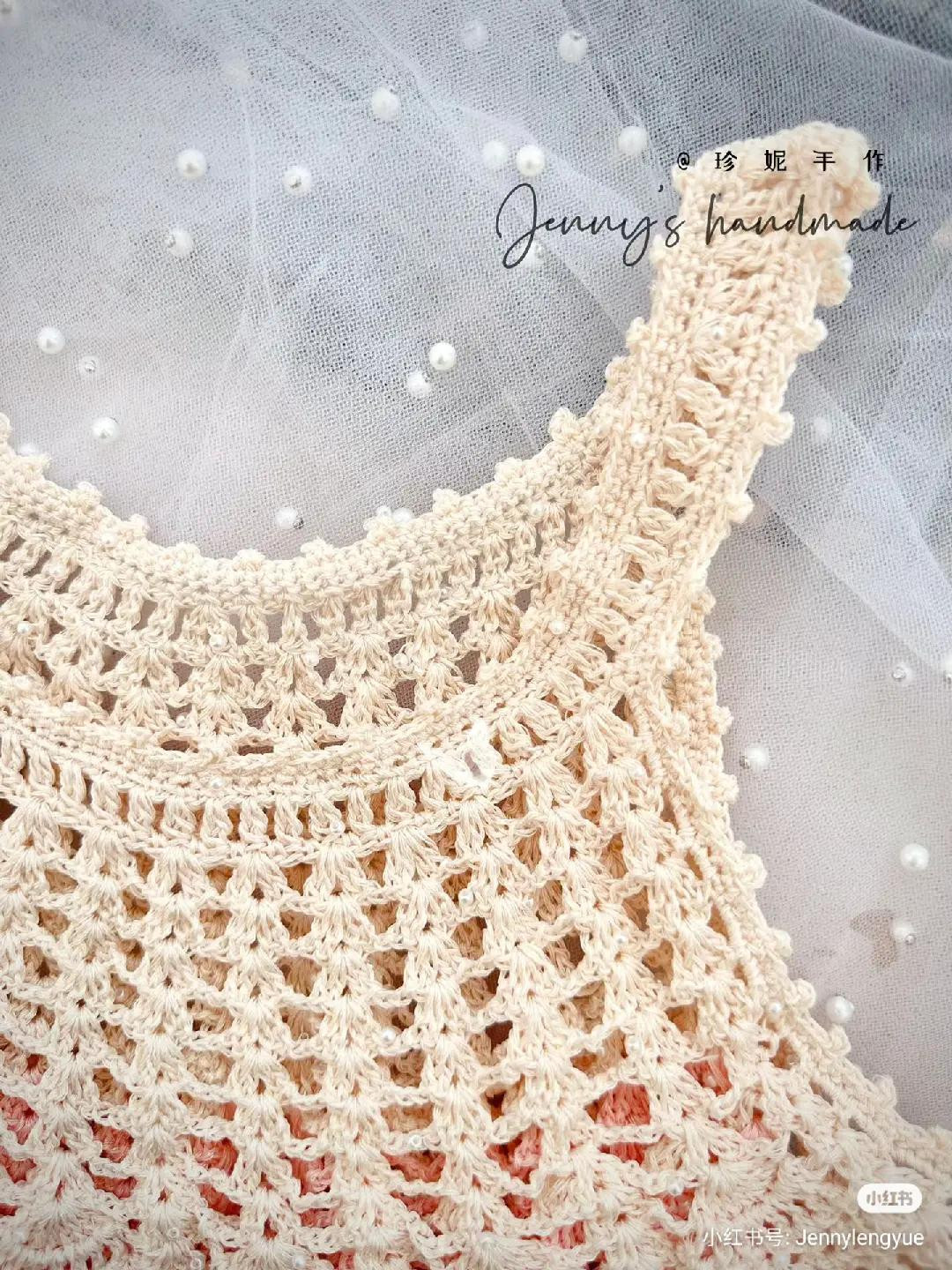 Rainbow Crochet Dress Pattern: Detailed Chart for Colorful Summer Top