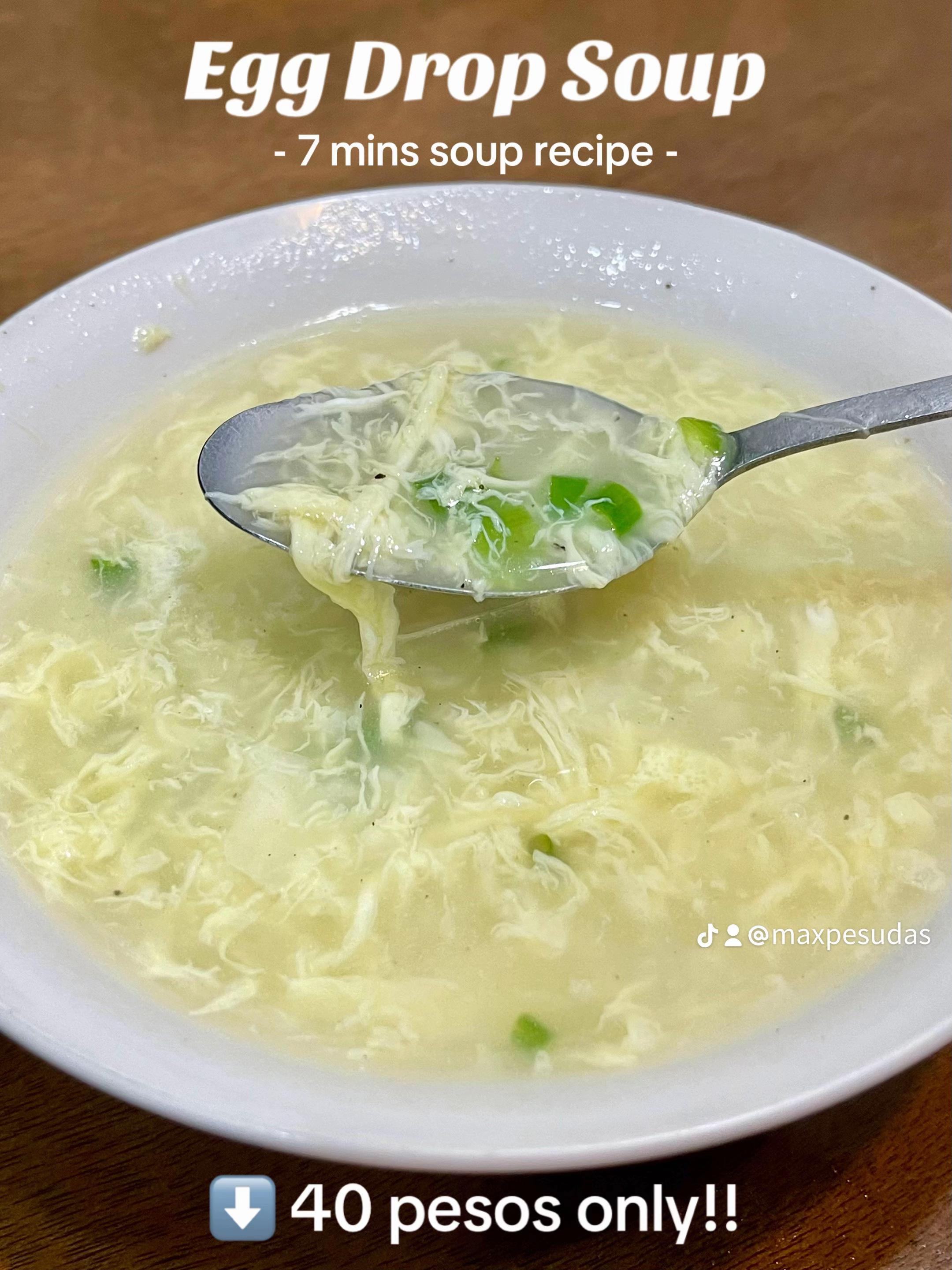 Rainy Season Ulam Ideas: Tinola, Egg Drop Soup, Miswa and Sinampalukang Manok
