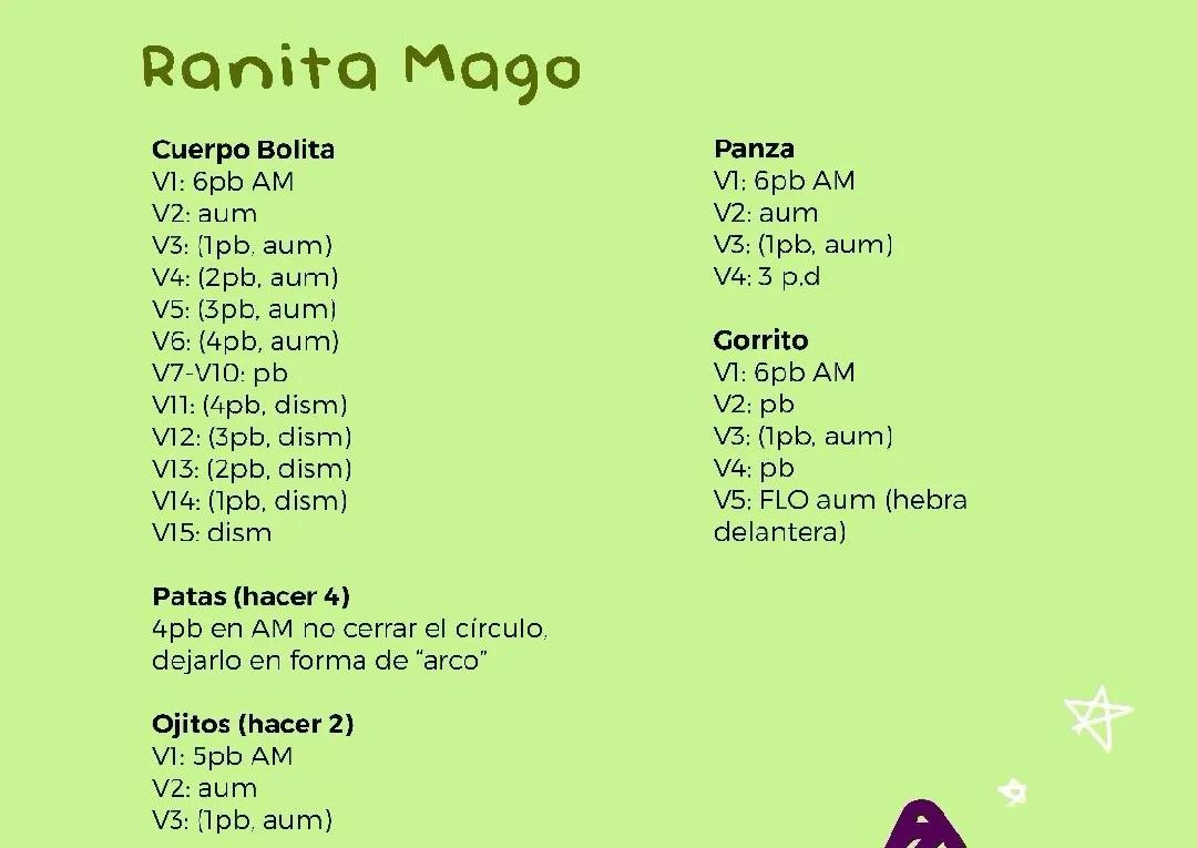 Ranita Mago: Guía de tejido a crochet para rana bruja verde