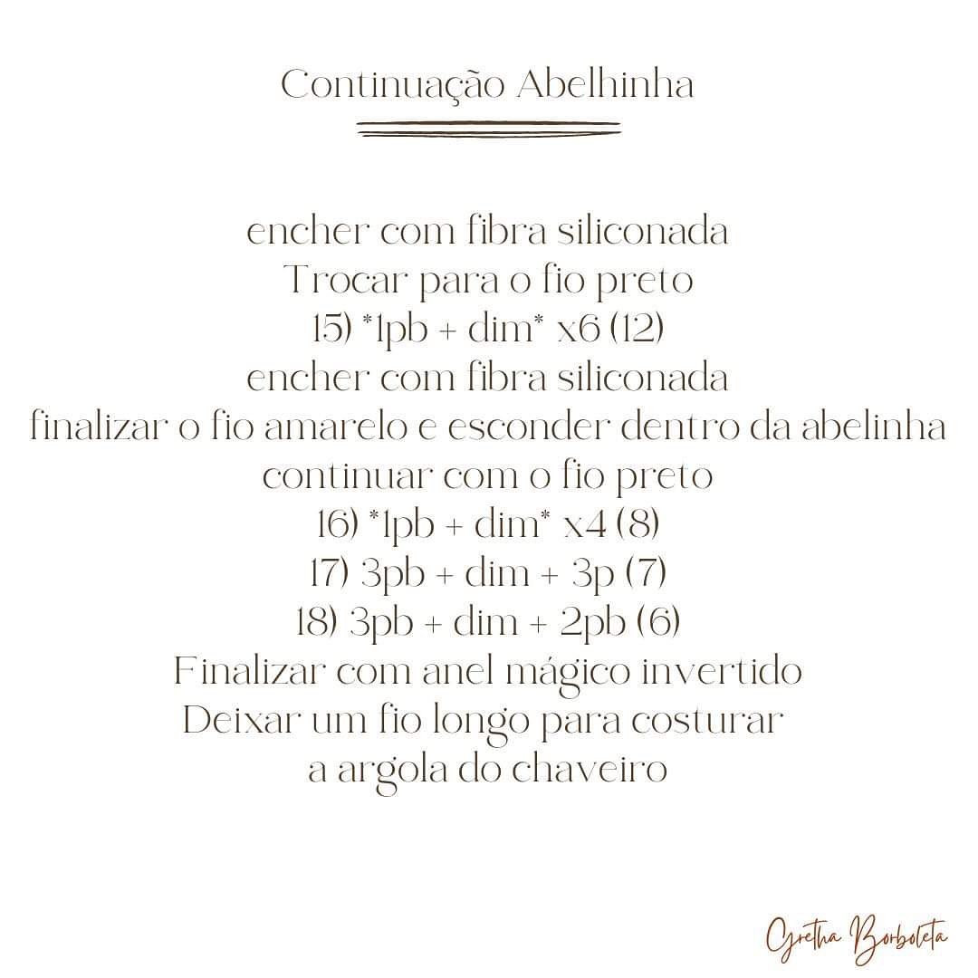 Receita Amigurumi Abelhinha: Tutorial Completo Passo a Passo para Chaveiro