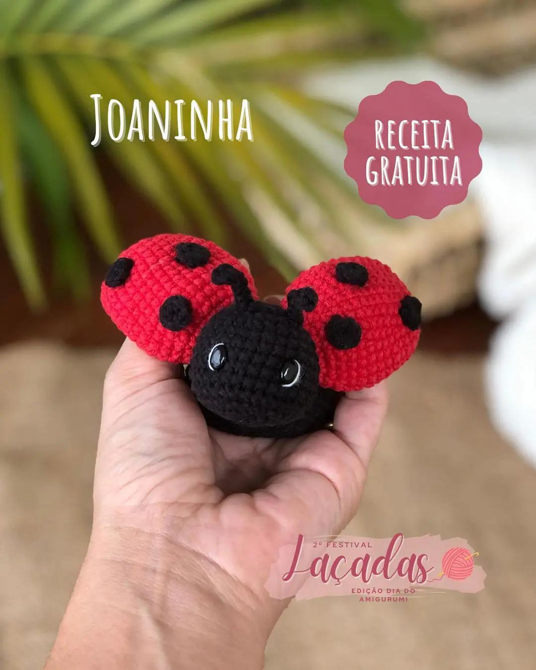 Receita Amigurumi Joaninha - Tutorial Passo a Passo