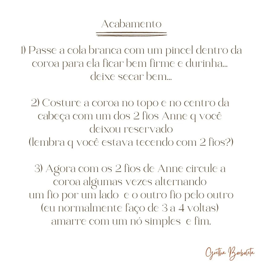 Receita Coroa Nossa Senhora: Tutorial Completo Móc Len Búp bê