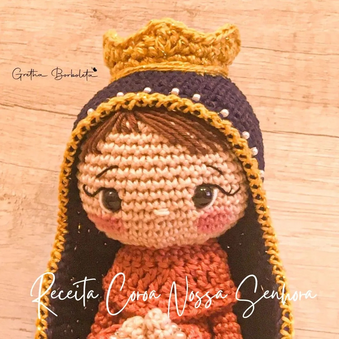 Receita Coroa Nossa Senhora: Tutorial Completo Móc Len Búp bê