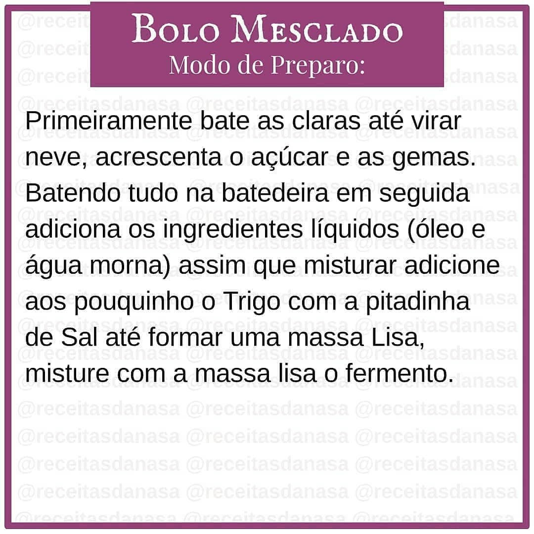 Receita de Bolo Mesclado com Chocolate: Ingredientes e Modo de Preparo