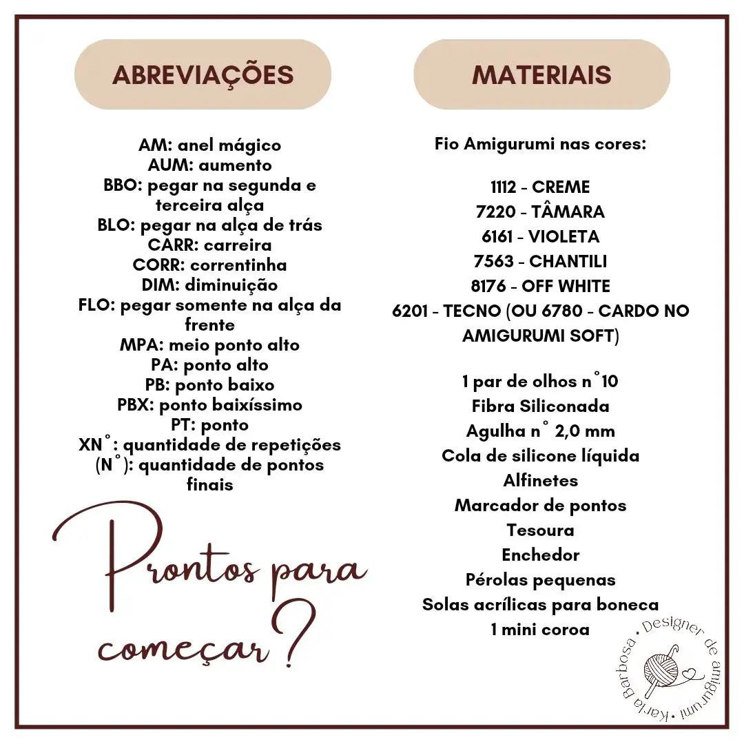 Receita Grátis Amigurumi Princesa Sofia - Vestido Roxo e Coroa