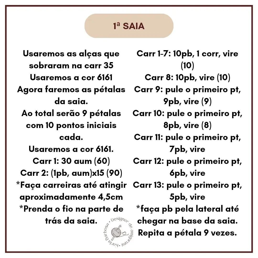 Receita Grátis Amigurumi Princesa Sofia - Vestido Roxo e Coroa