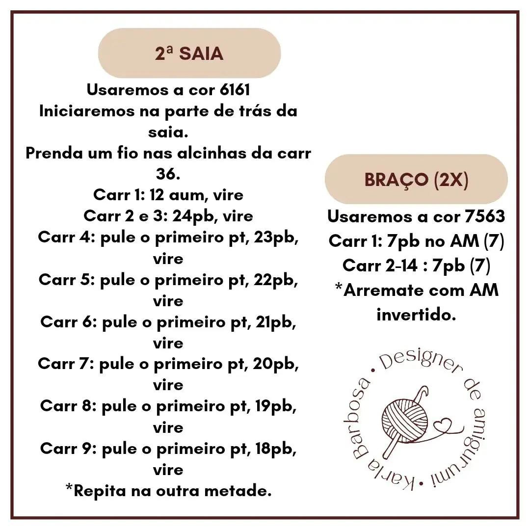 Receita Grátis Amigurumi Princesa Sofia - Vestido Roxo e Coroa