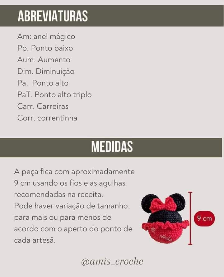 Receita Grátis: Búp bê Minnie Móc Len