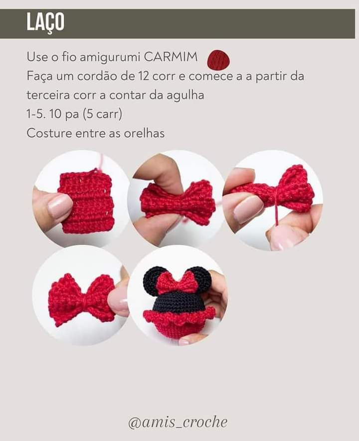 Receita Grátis: Búp bê Minnie Móc Len