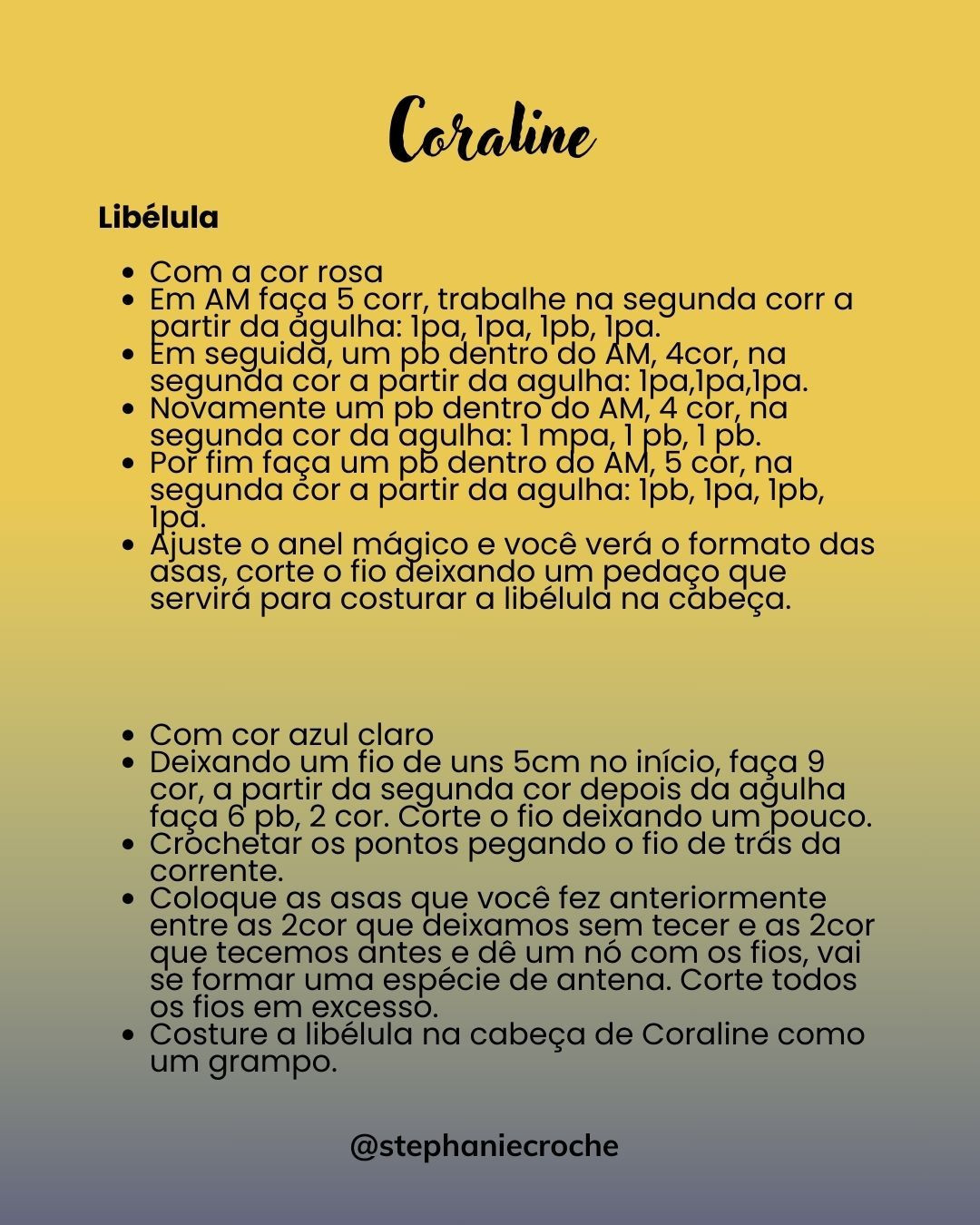 Receita grátis: Búp bê móc len Coraline Jones - Hướng dẫn chi tiết từng bước