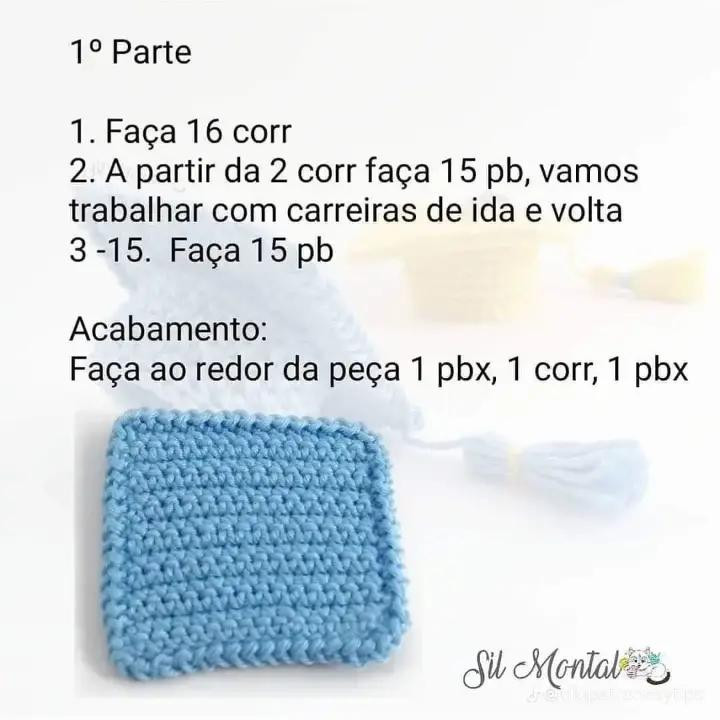 Receita Grátis: Chaveiro Capelo (Chapéu de Formatura) Móc Len Amigurumi