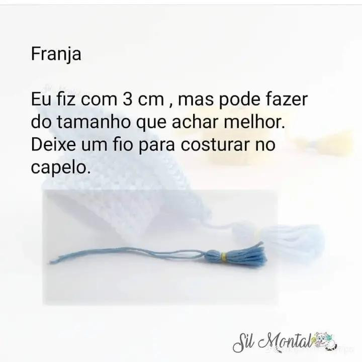 Receita Grátis: Chaveiro Capelo (Chapéu de Formatura) Móc Len Amigurumi