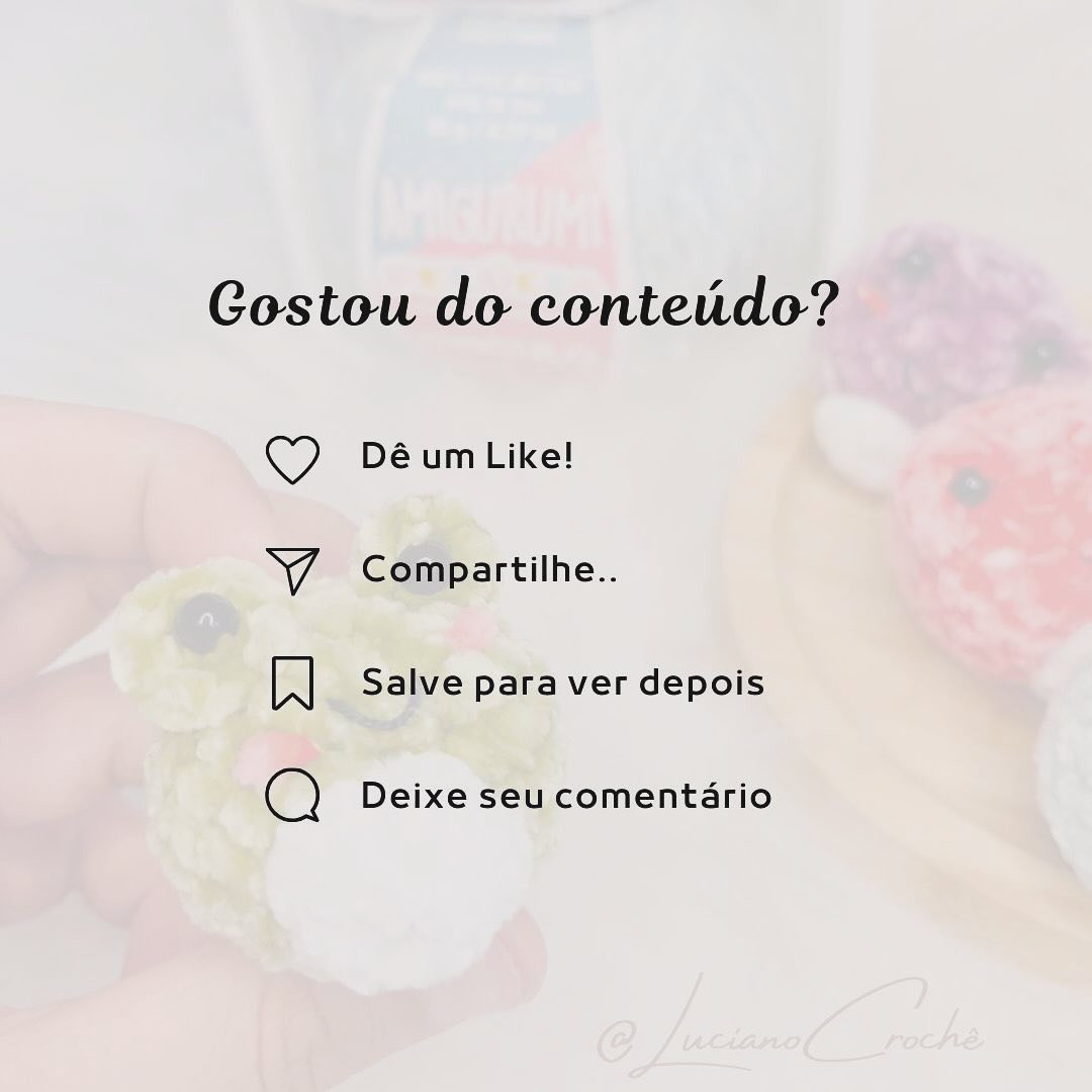 Receita Grátis Chaveiro Sapinho Amigurumi: Tutorial Passo a Passo com Fio Pelúcia