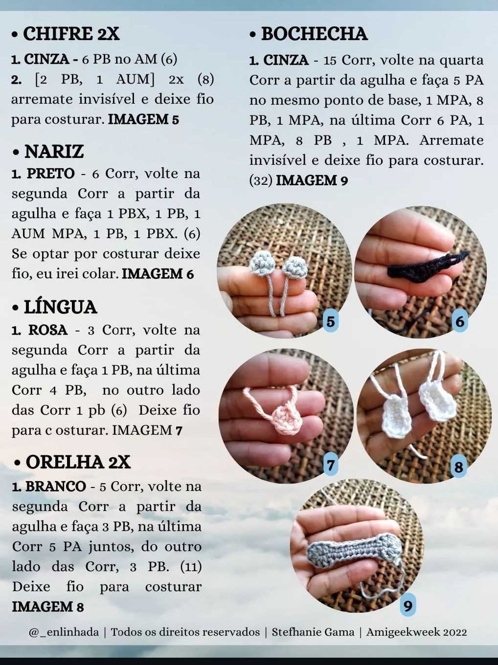 Receita grátis de amigurumi Appa e Sokka do Avatar