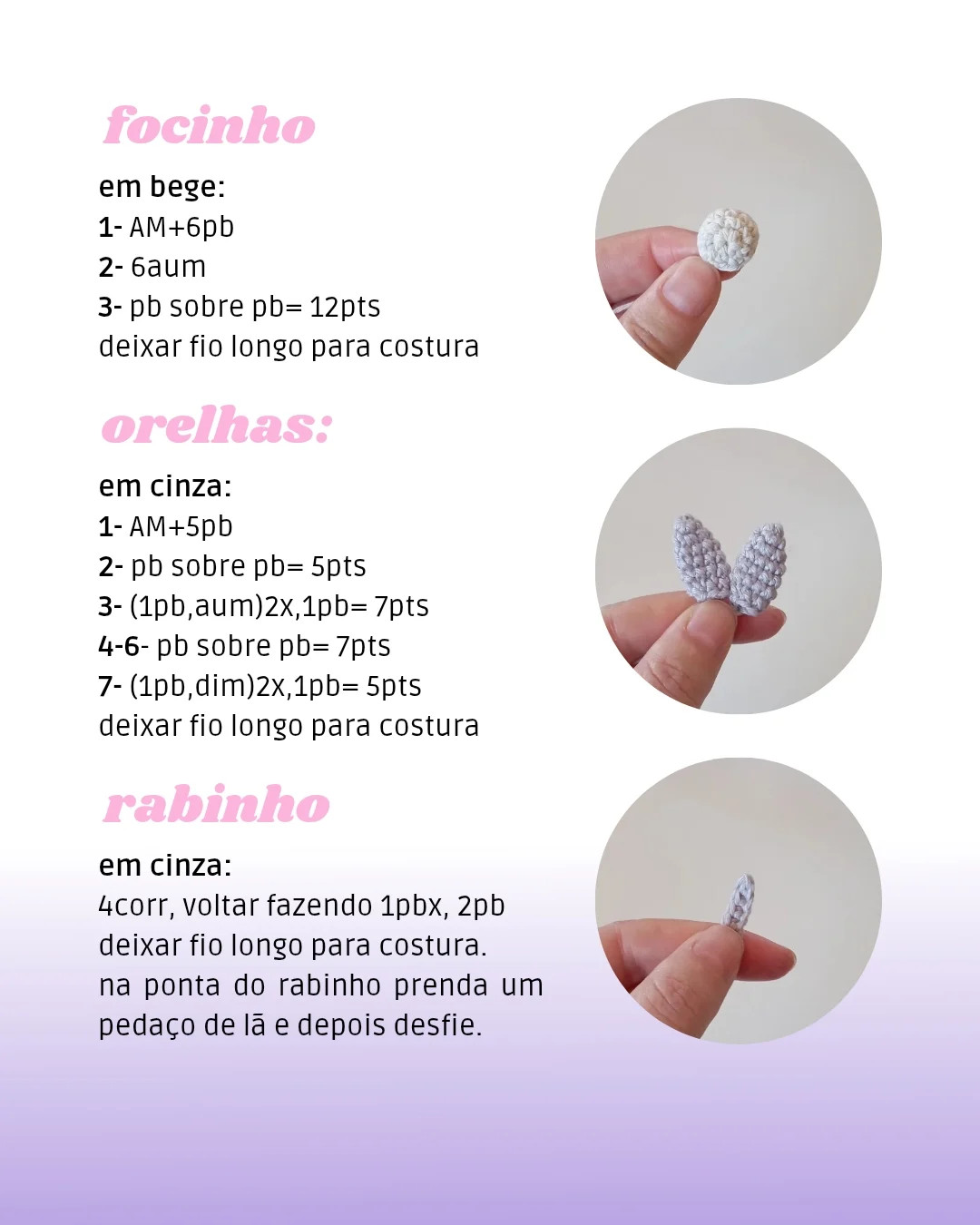 Receita grátis de Burro Amigurumi (Burrinho) estilo Shrek, com guia passo a passo e lista materiais