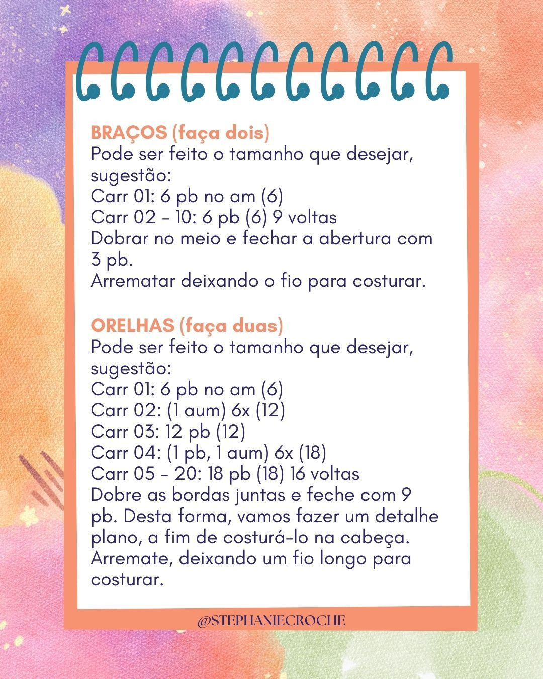 Receita grátis de coelhinho fofo em crochê
