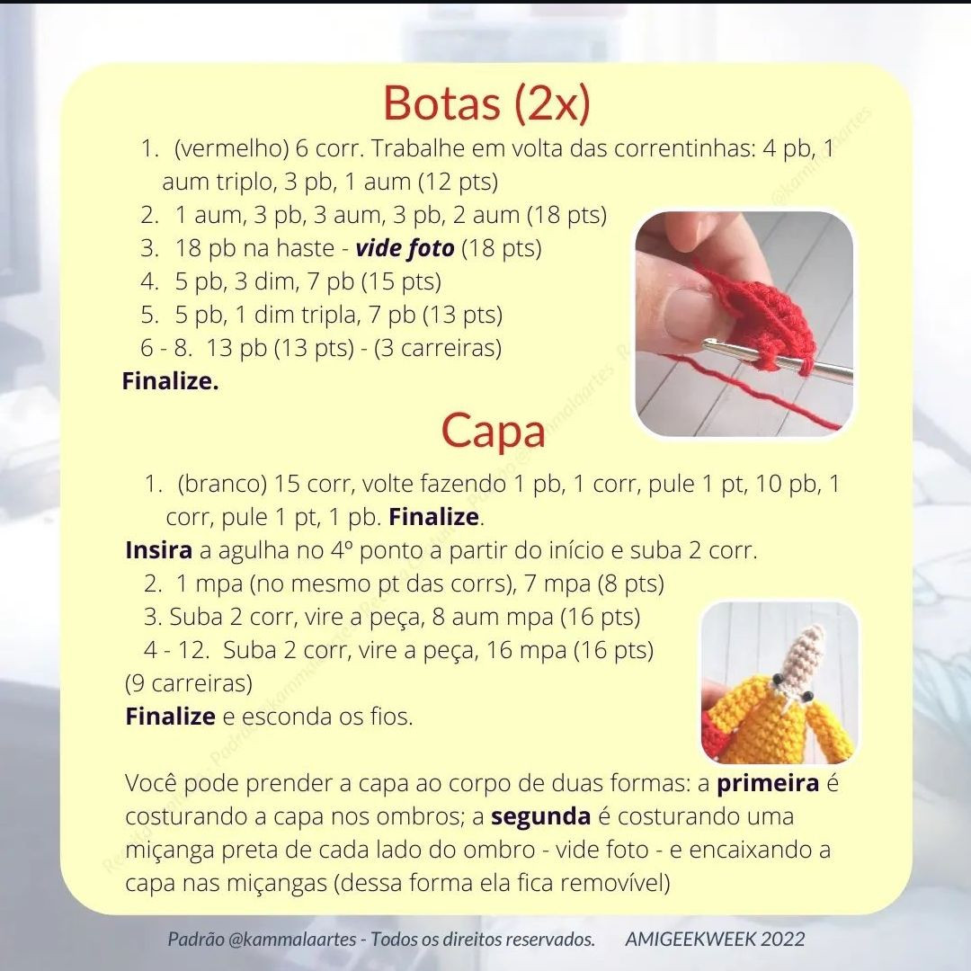 Receita Grátis Saitama One Punch Man Amigurumi Completo