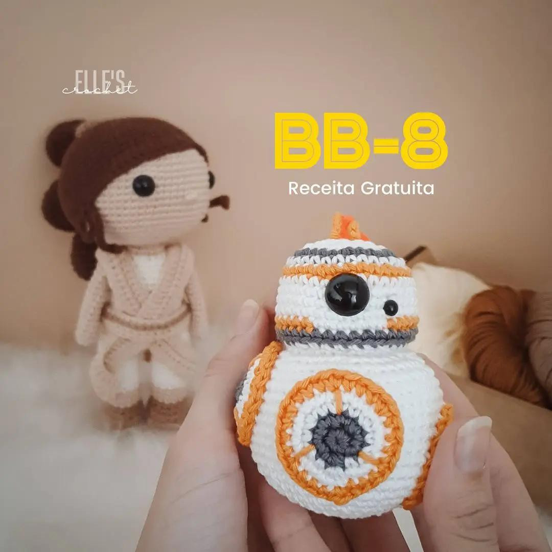 Receita Gratuita Amigurumi BB-8 Star Wars