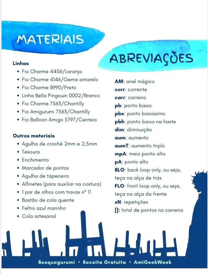 Receita Gratuita Amigurumi Yatora Yaguchi Blue Period