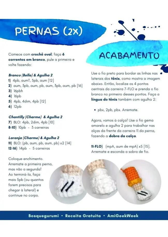 Receita Gratuita Amigurumi Yatora Yaguchi Blue Period