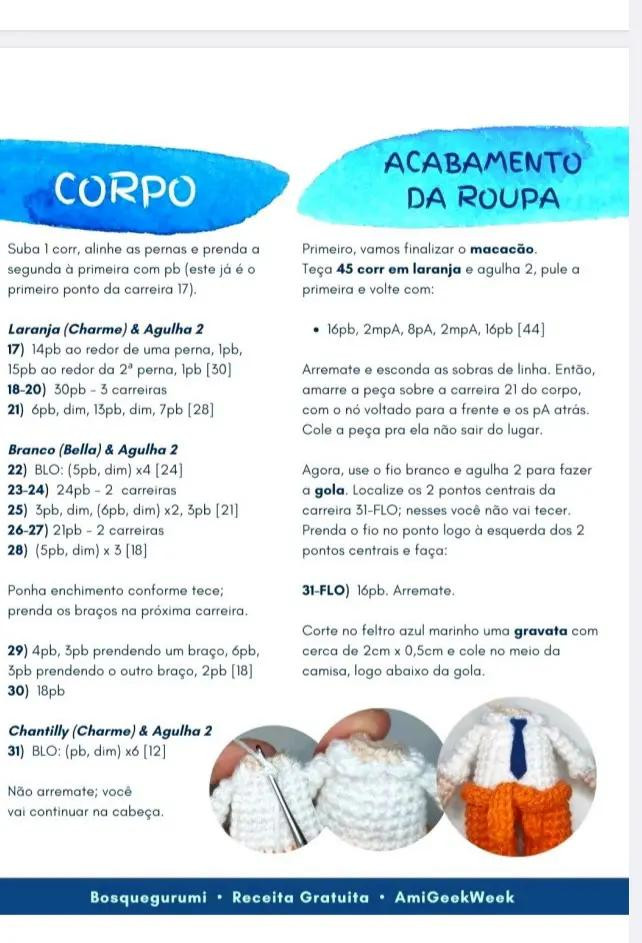 Receita Gratuita Amigurumi Yatora Yaguchi Blue Period