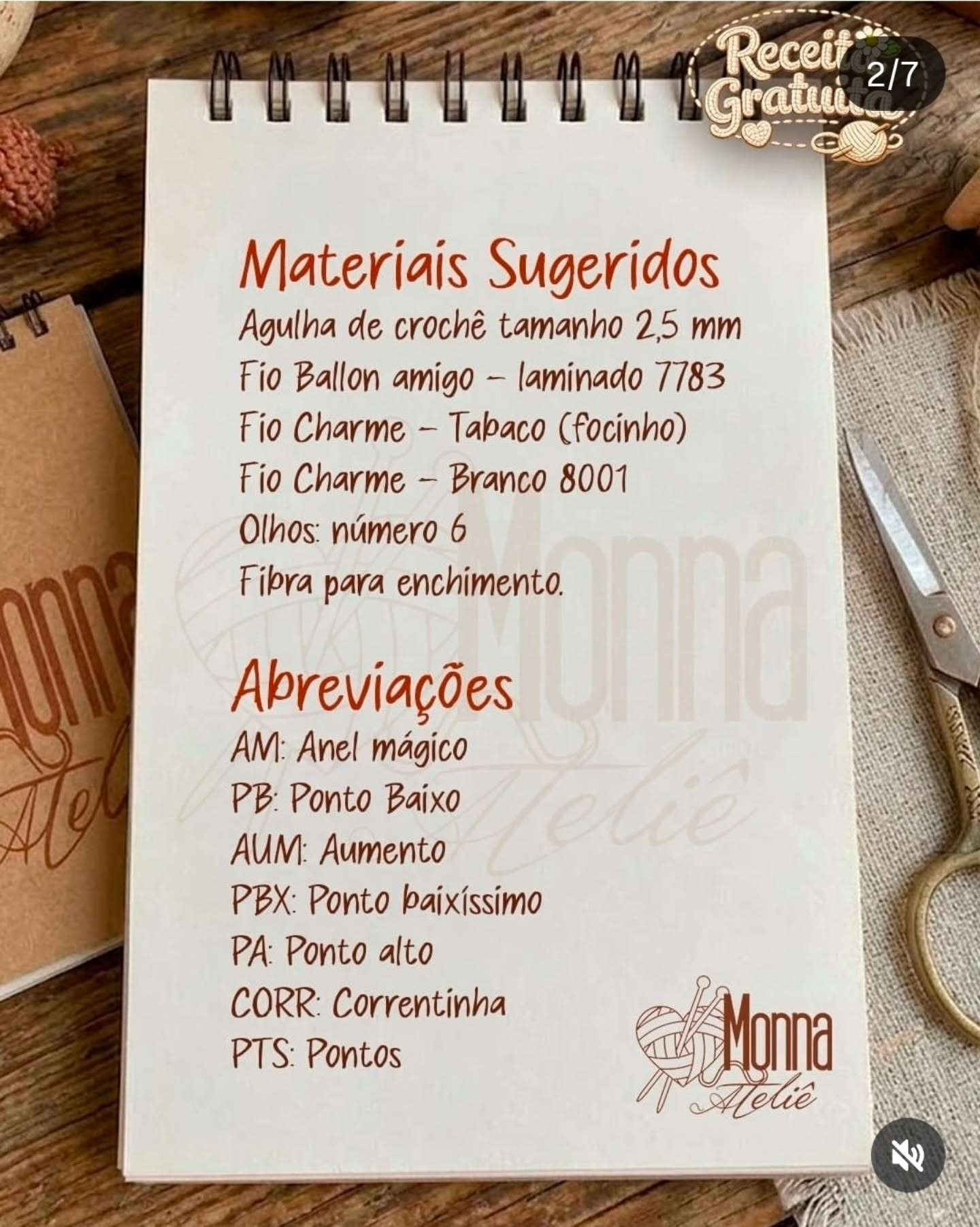 Receita Gratuita: Como Fazer Scrat do Era do Gelo em Crochê