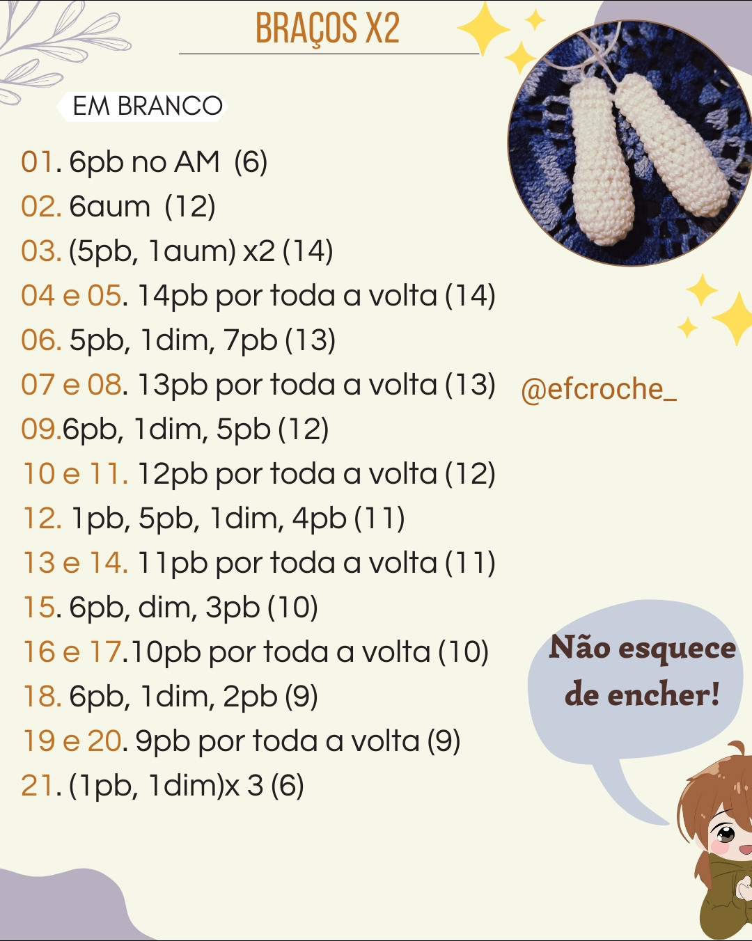 Receita Gratuita de Coelho Amigurumi Branco