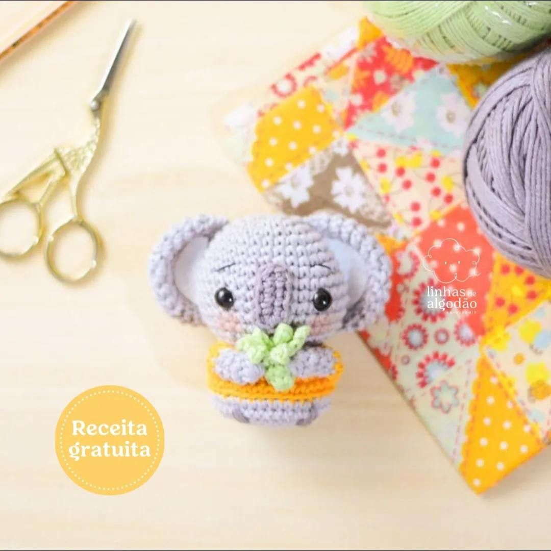 Receita Gratuita de Koala Amigurumi - Sidney, o Coala
