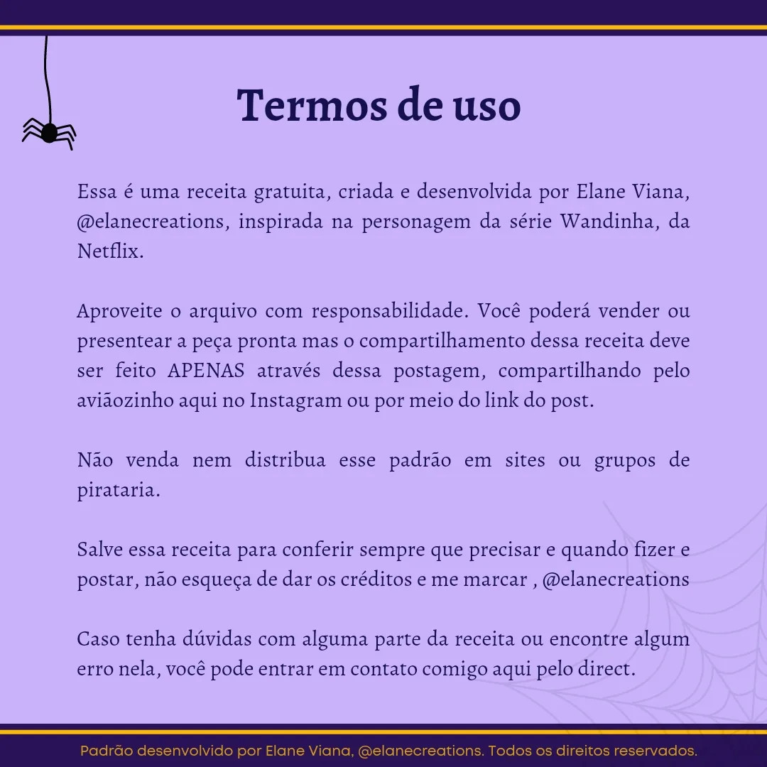Receita Gratuita de Mãozinha Crochê Inspirada em Wandinha da Família Addams