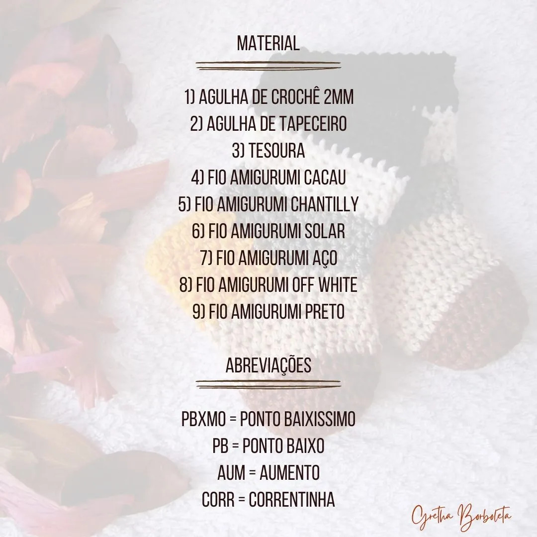 Receita Gratuita Meia Bebê Móc Len Sọc Màu Nâu, Vàng, Xám