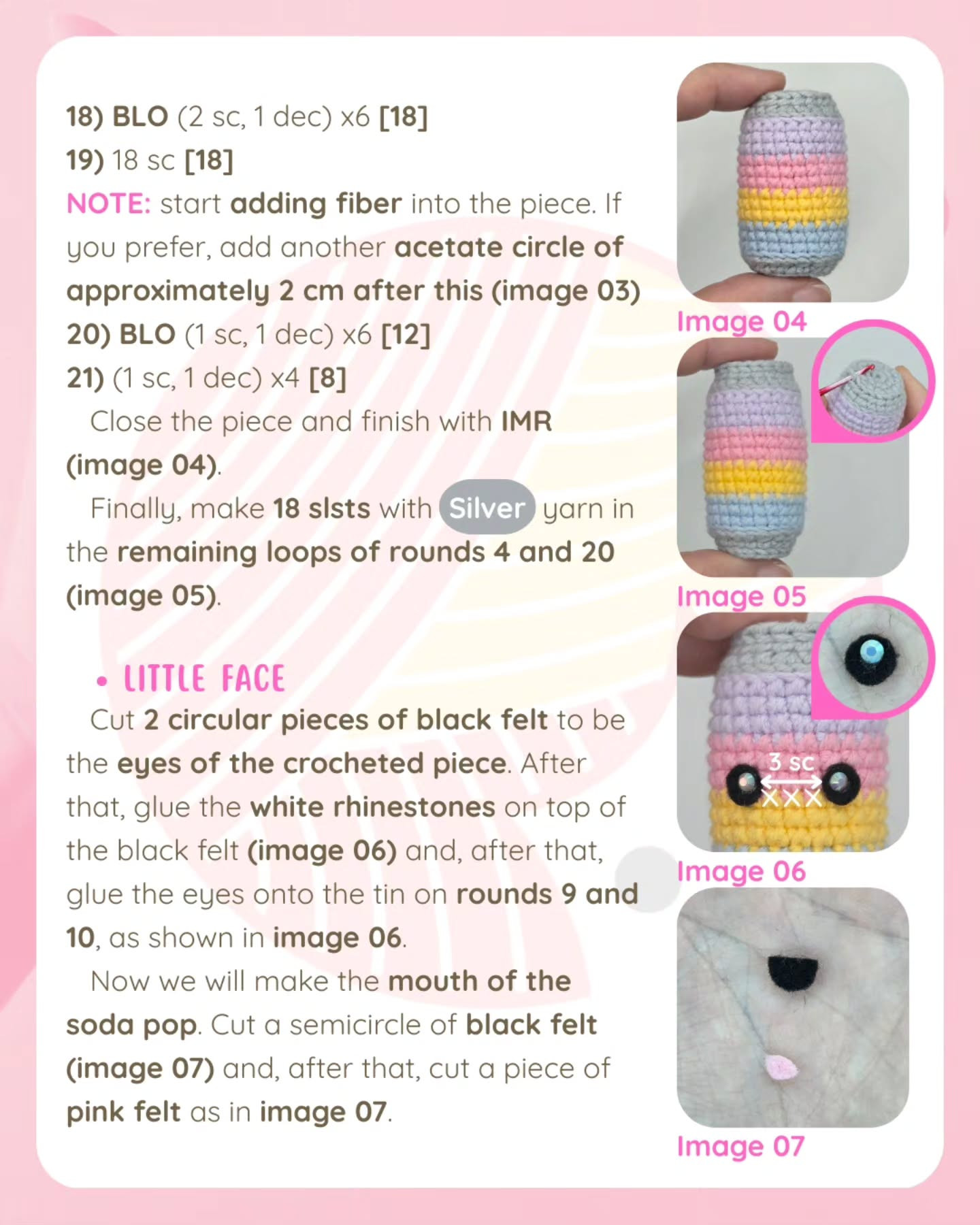 Receita Gratuita Soda Pop: Chaveiro Mágico Colorido