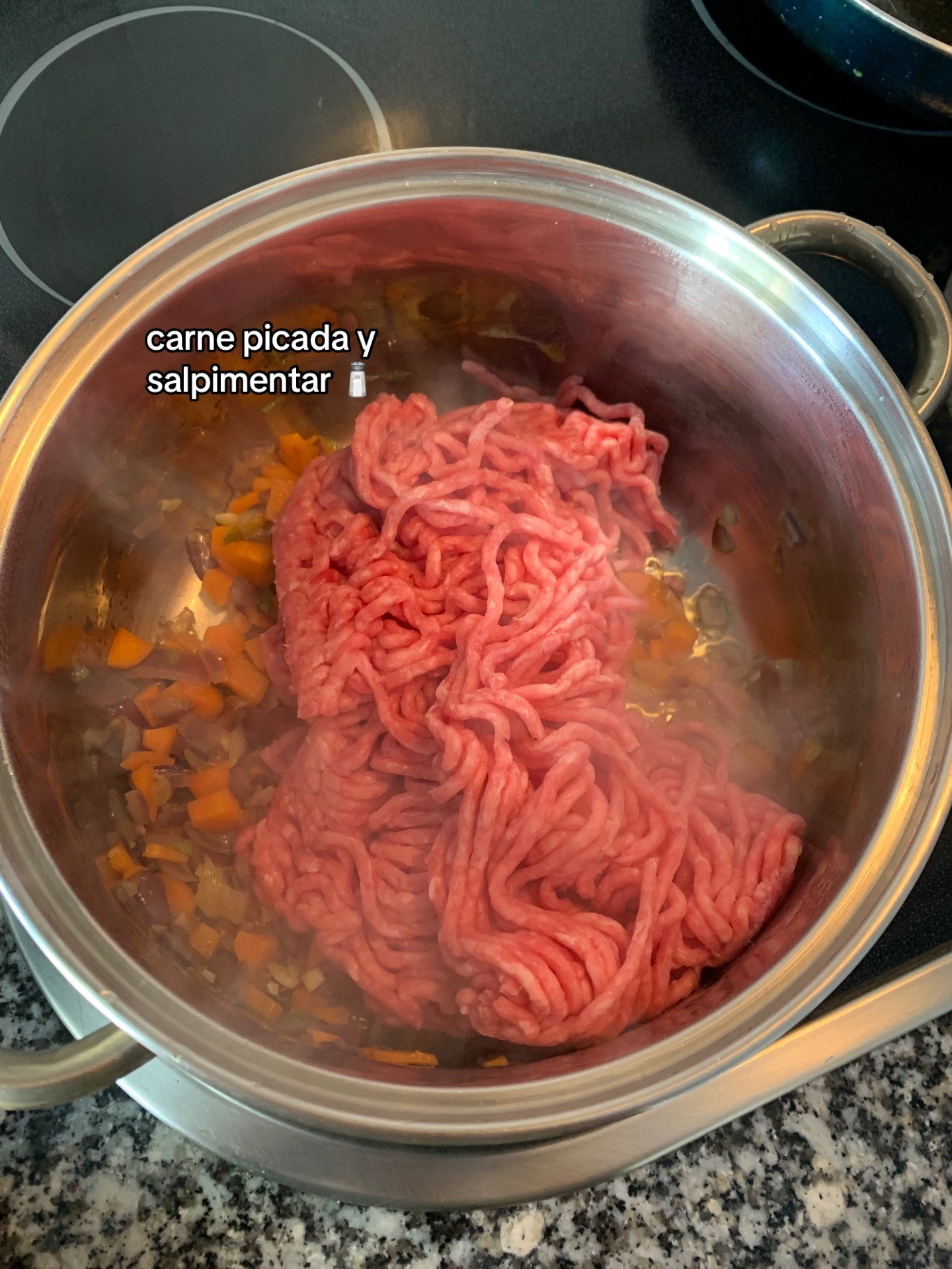 Receta de Lasaña Casera: Preparación del Relleno de Carne y Verduras