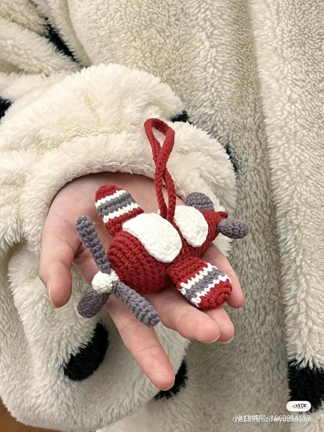 Red Crochet Airplane Amigurumi Pattern Chart