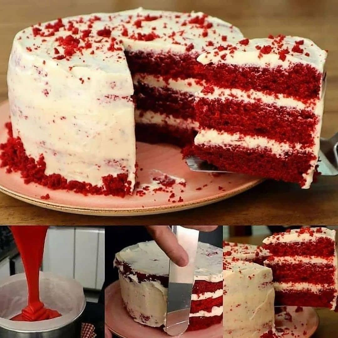 Red Velvet Cake Recipe with Cream Cheese Frosting