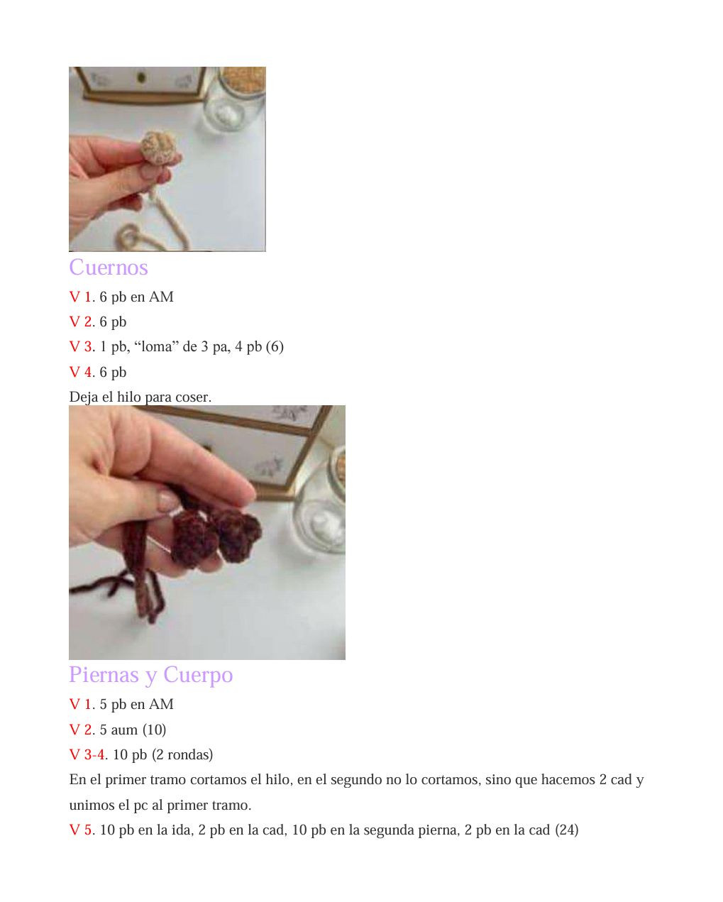 Reno de Peluche Navidad Patron Gratis Amigurumi PDF