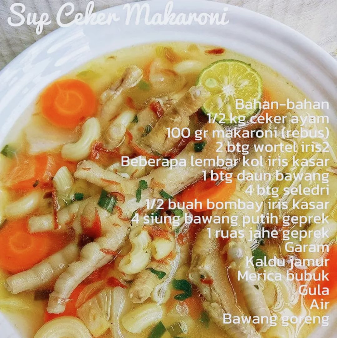 Resep Aneka Ceker: Mercon, Sup Makaroni, Rica-Rica & Balado