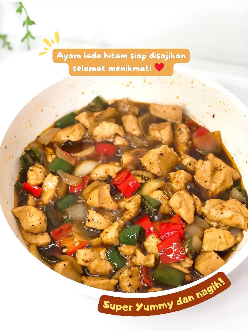 Resep Ayam Lada Hitam Instan: Ide Makan Siang 360 Cal, Diet Aman