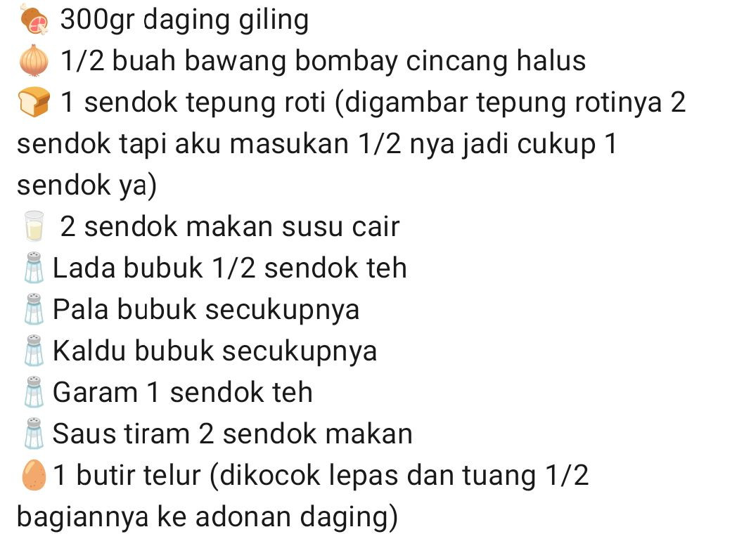 Resep Bola-bola Daging (Meatballs) Simpel, Bumbu Halus, Bawang Bombay Caramelized