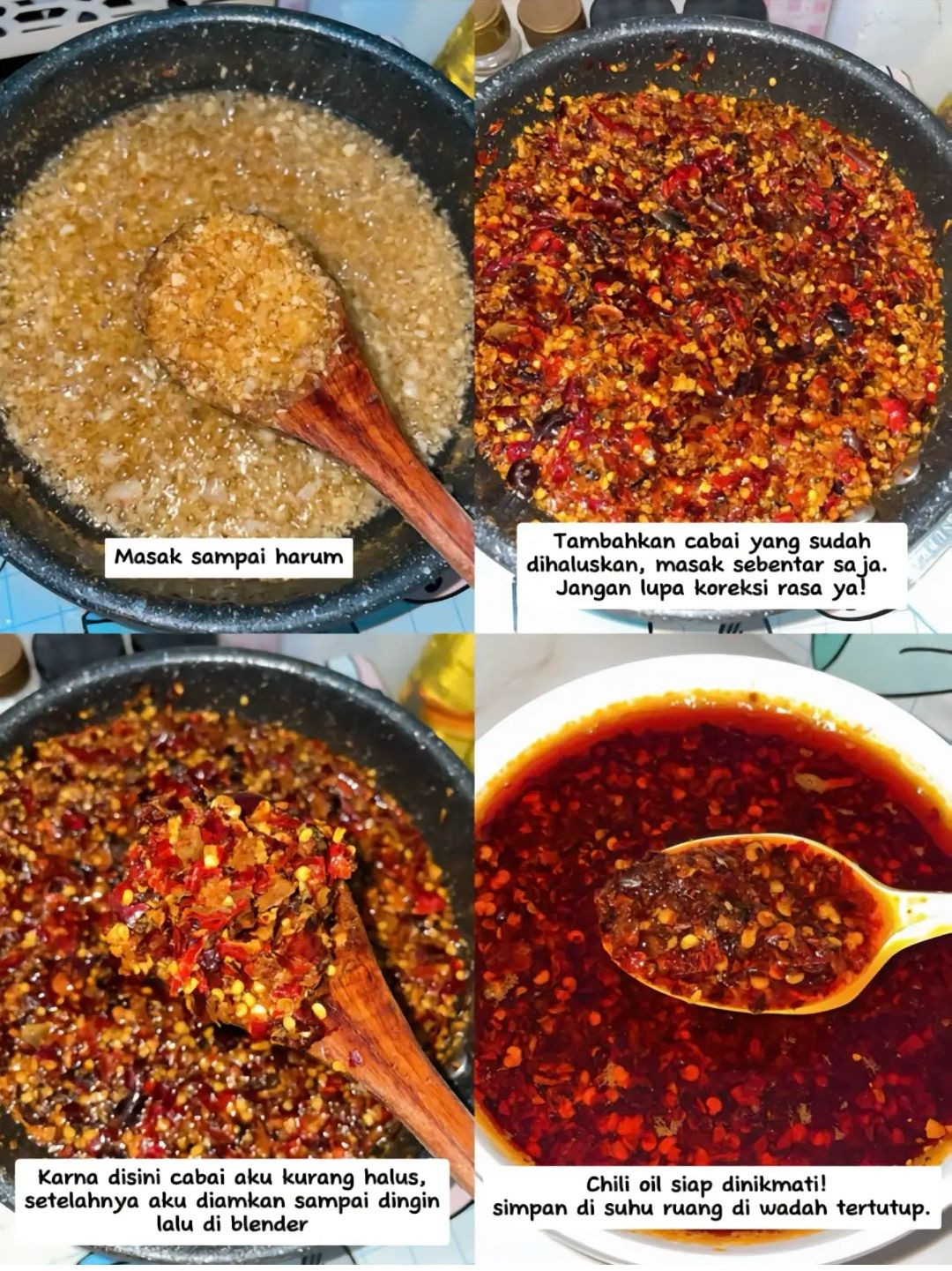 Resep Chili Oil Aromatik: Hướng dẫn làm dầu ớt cay ngon với nguyên liệu khô và gia vị thơm