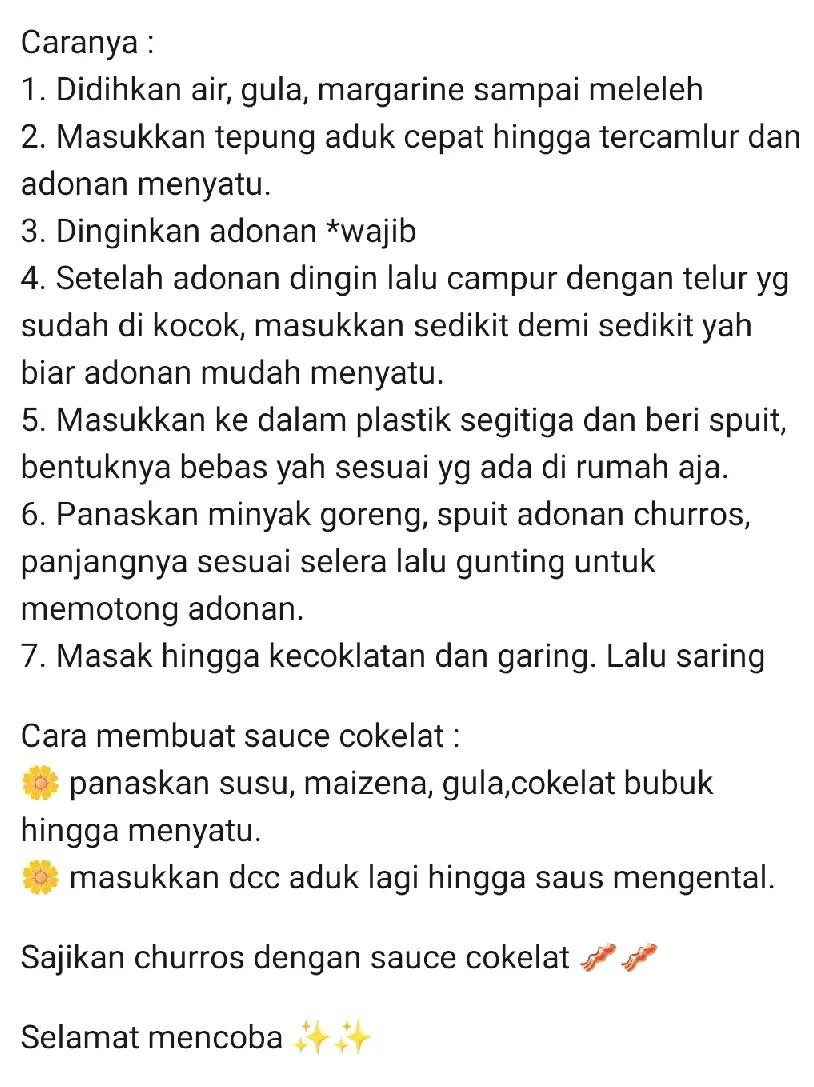 Resep Churros Renyah Anti Gagal dengan Saus Cokelat, Tanpa Oven